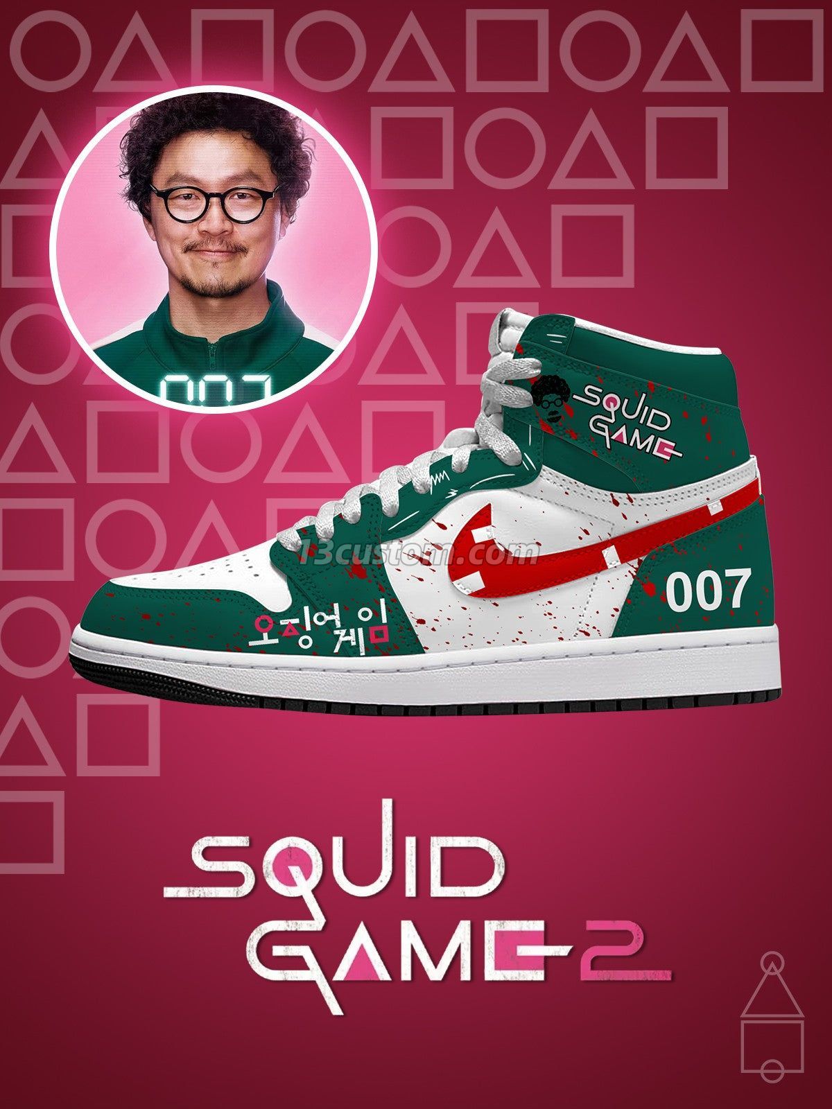 AJ1 H Player 007客製化 高幫-頂級 運動鞋-V1款 主圖