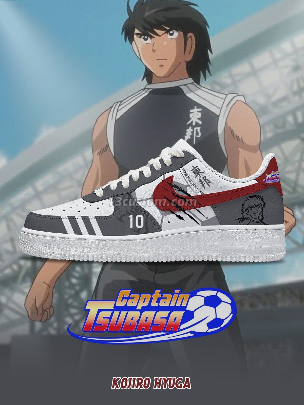 AF1 Kojiro Hyuga客製化運動鞋-V1款 - 13custom