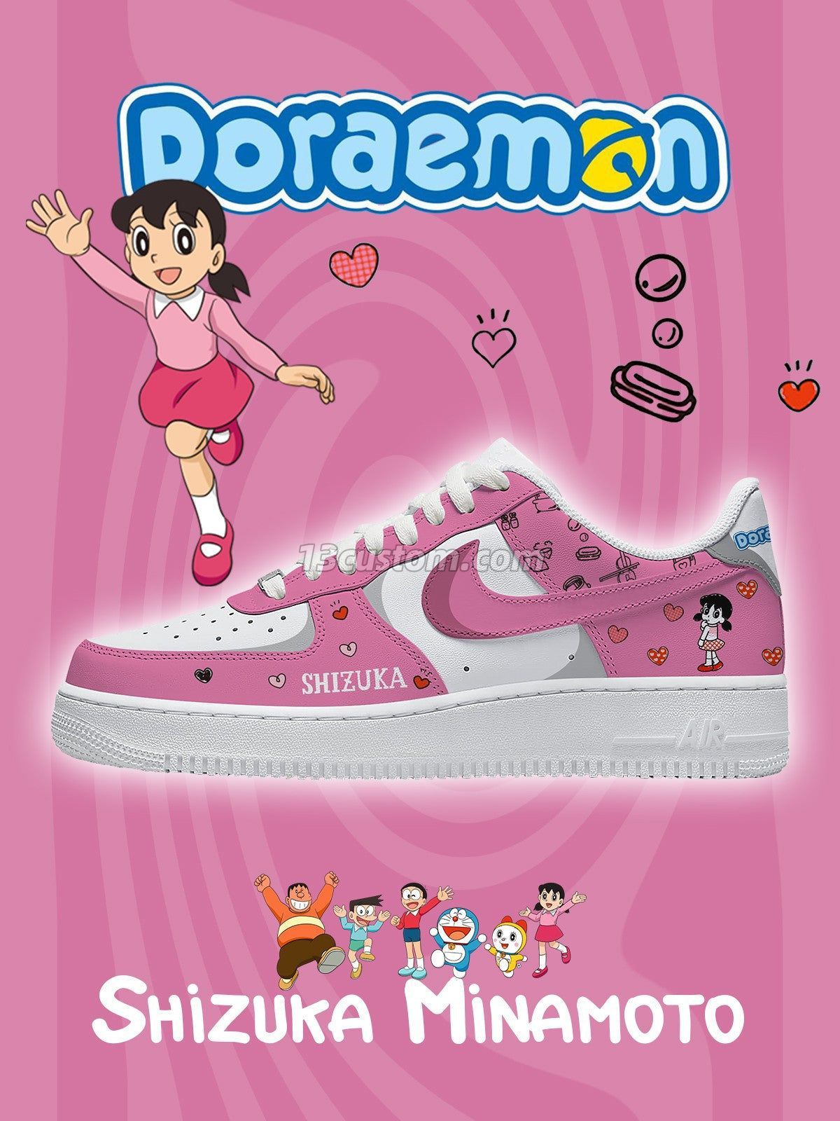 AF1 哆啦A夢-源靜香 V1 客製化運動鞋