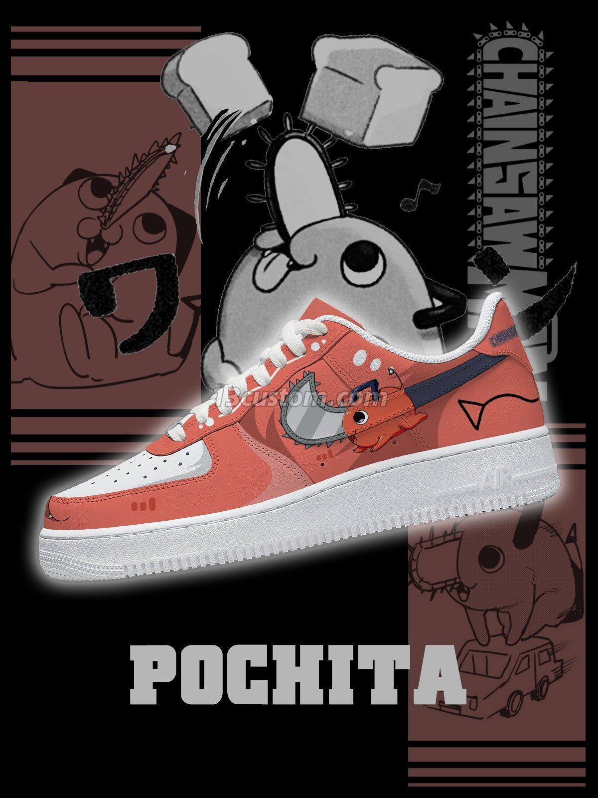 AF1 鏈鋸人-波奇塔 V1 客製化運動鞋