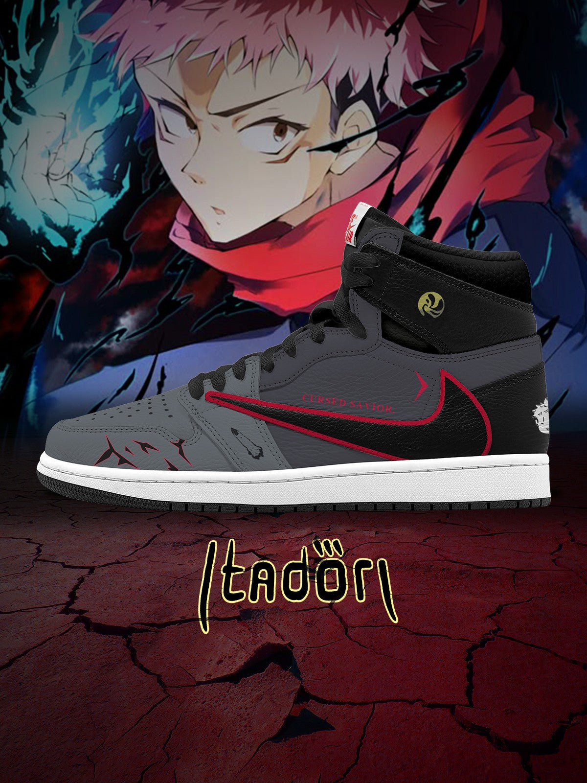 Yuji Itadori V.1 Custom TS High Sneakers - 13custom