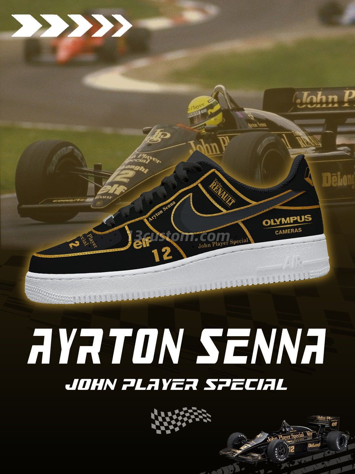 AF1 汽車收藏-L V1 客製化運動鞋