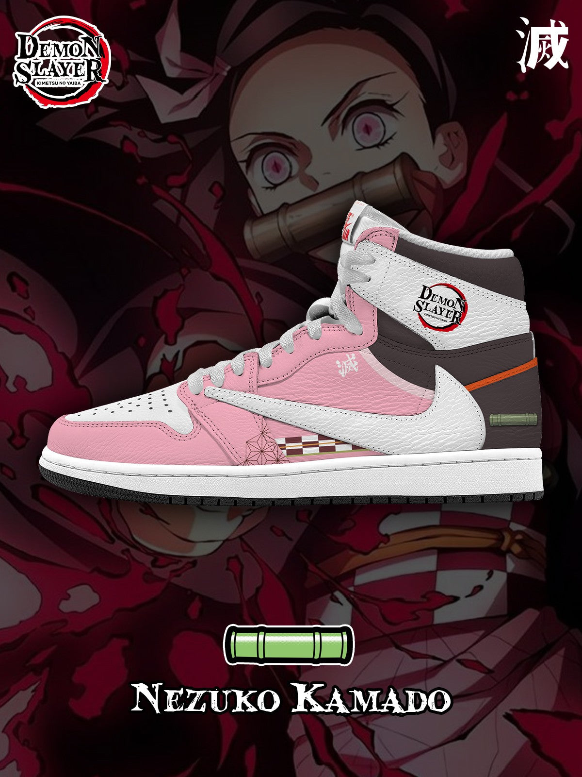 Nezuko Kamado V.1 Custom TS High Sneakers - 13custom