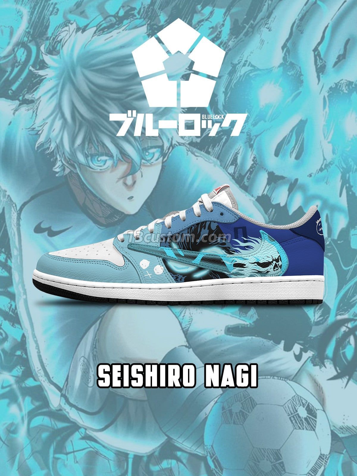 倒鉤TS Seishiro Nagi客製化 倒鉤低幫 運動鞋-V6款