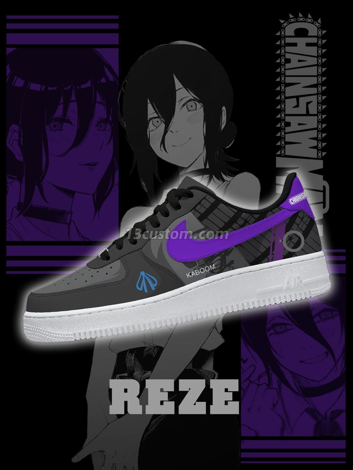 AF1 鏈鋸人-蕾塞 V1 客製化運動鞋 主圖