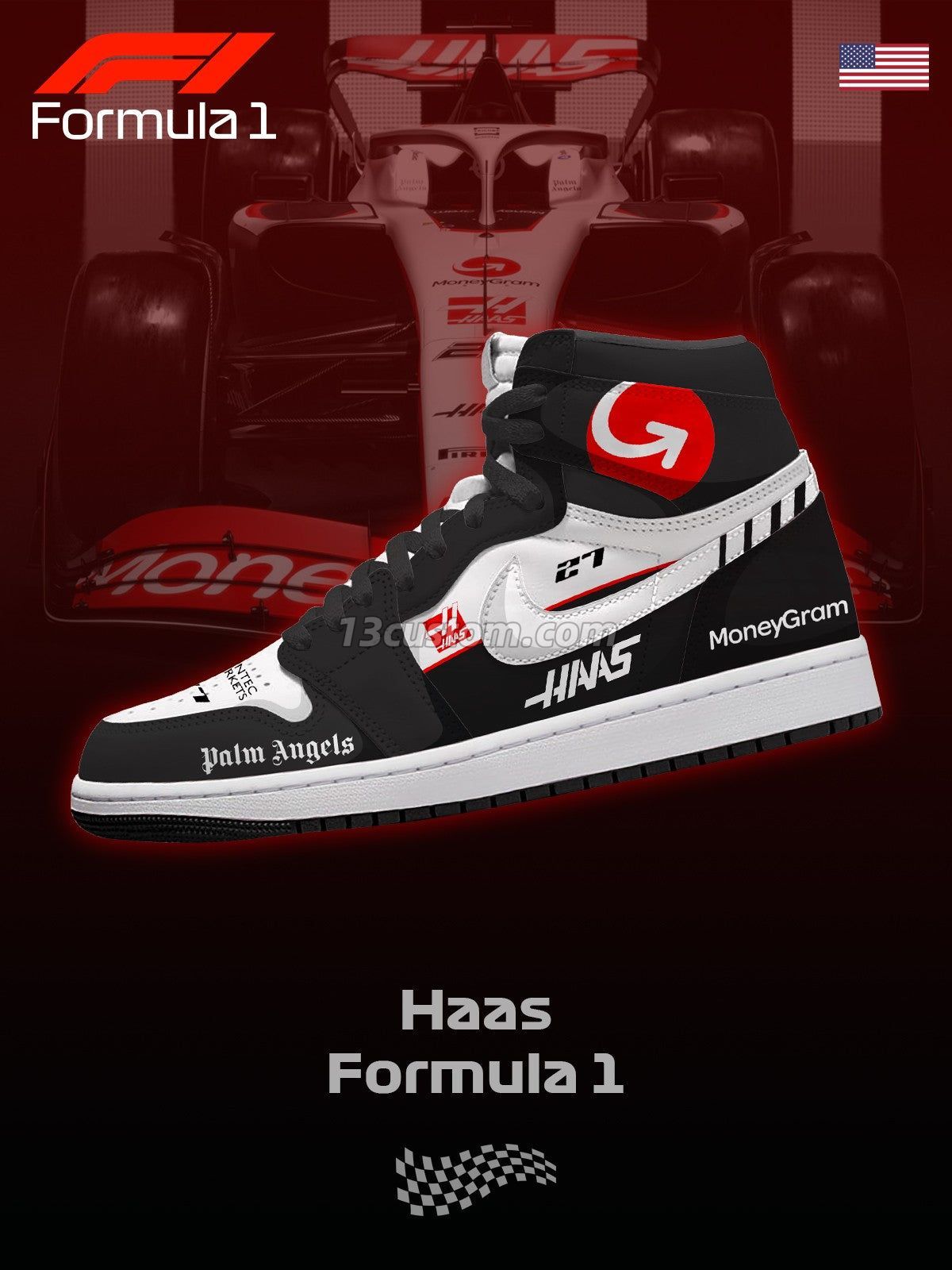 AJ1 H Haas F.1客製化 高幫-頂級 運動鞋-V1款 主圖