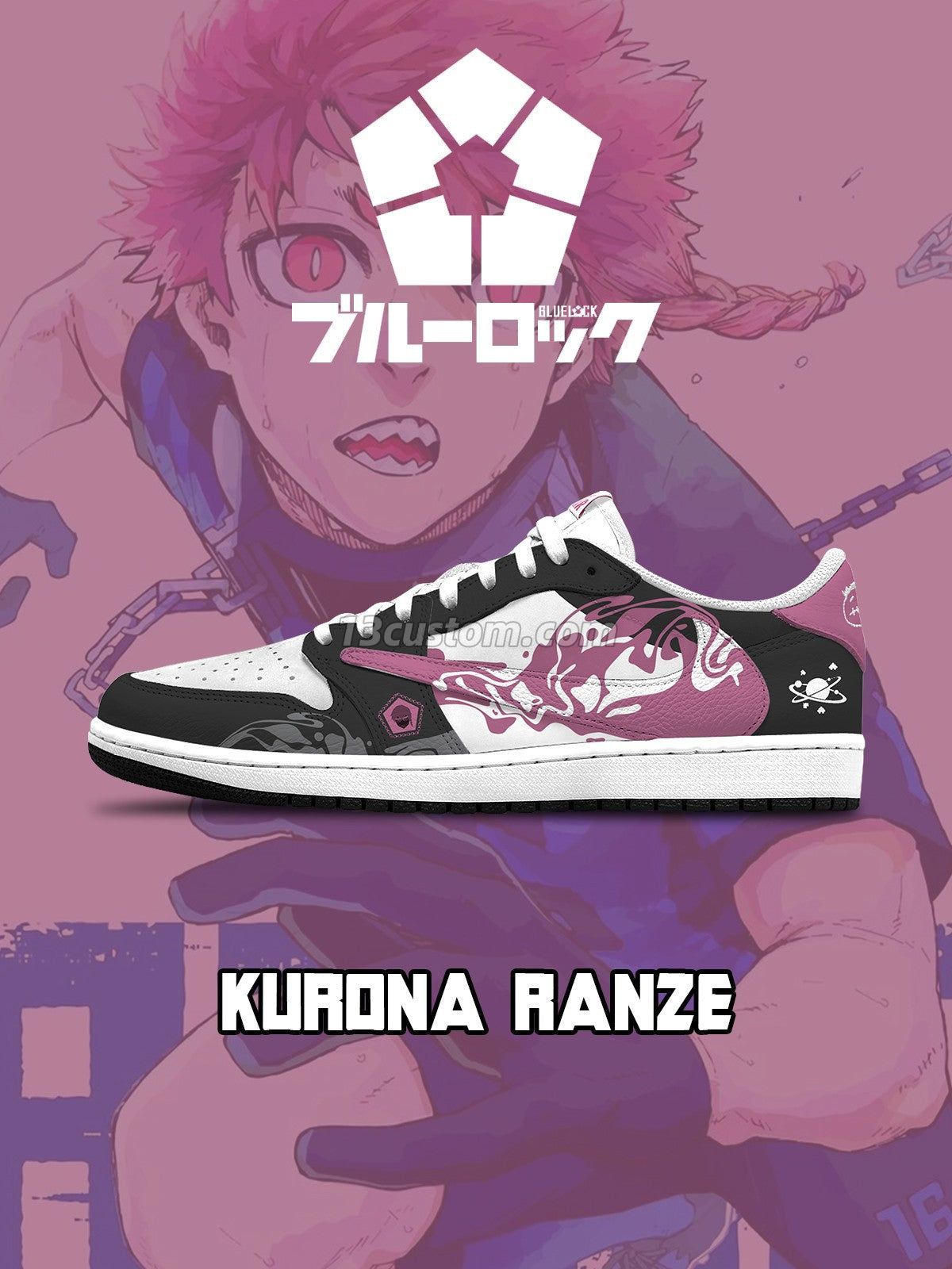 倒鉤TS Kurona Ranze客製化 倒鉤低幫 運動鞋-V1款