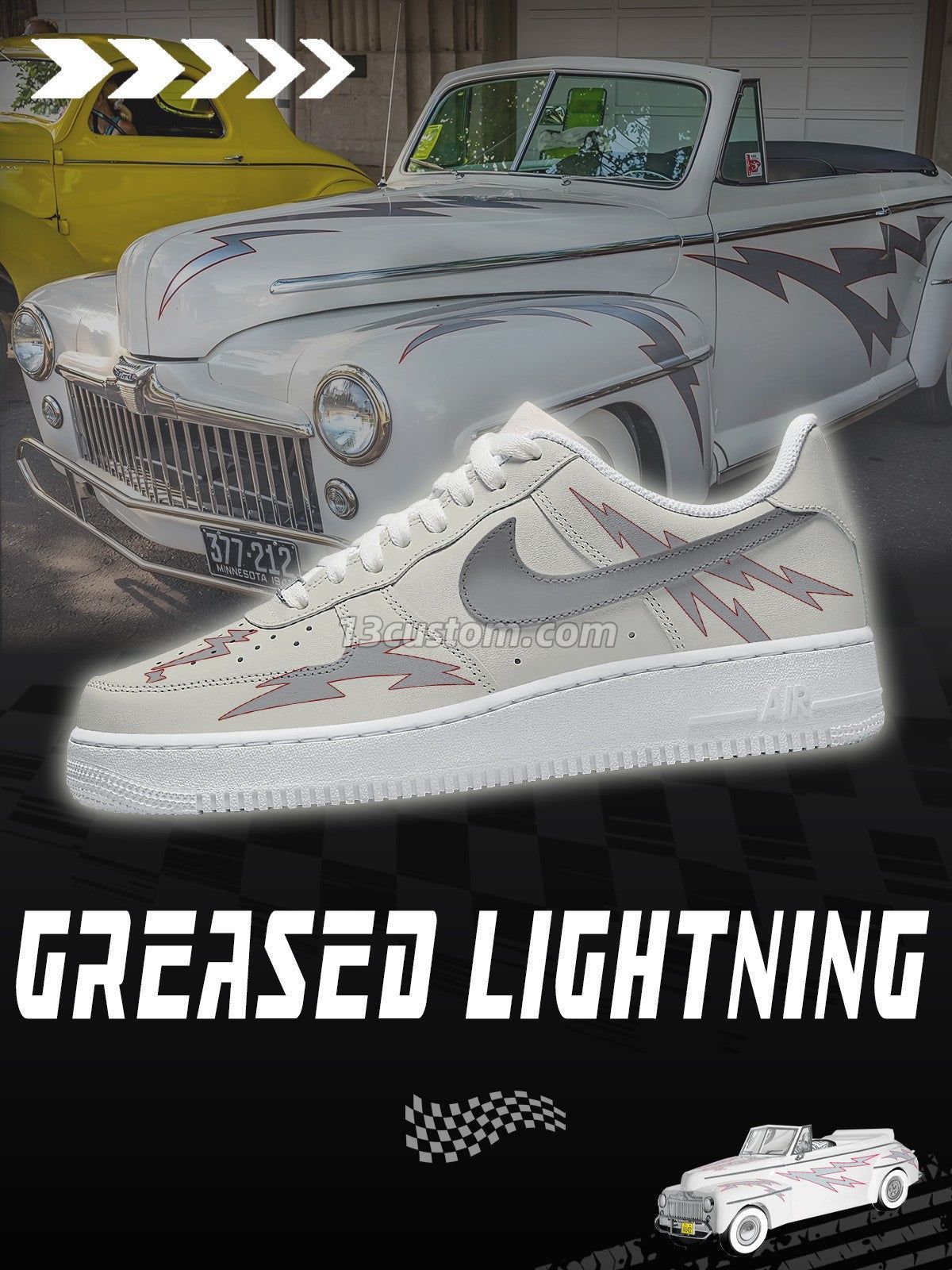 AF1 汽車收藏-L V1 客製化運動鞋
