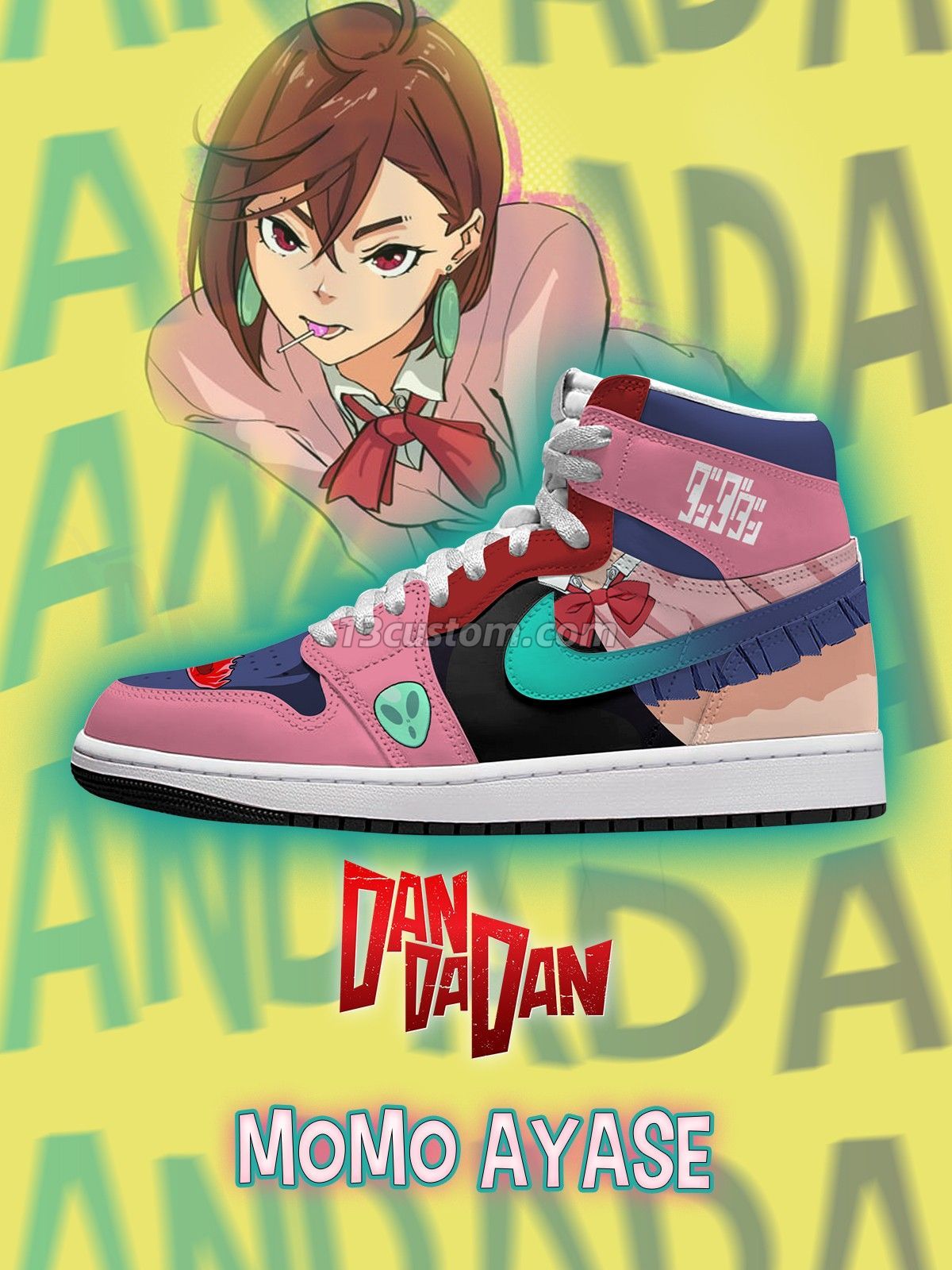 AJ1 H Momo Ayase客製化 高幫-頂級 運動鞋-V1款