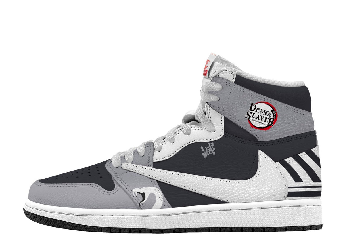 Obanai Iguro V.1 Custom TS High Sneakers - 13custom