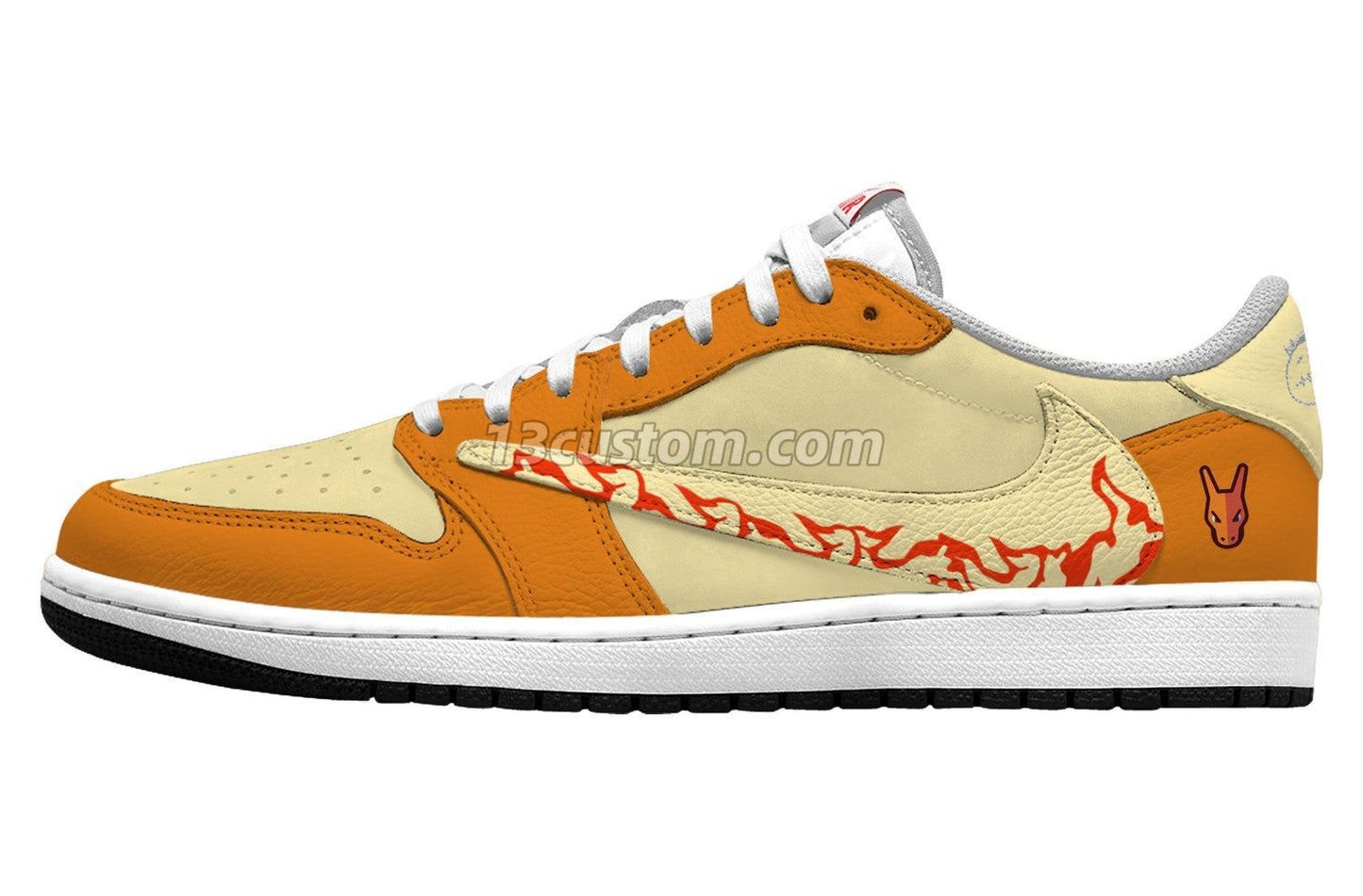 Charizard V.1 Maßgeschneiderte TS Low Sneakers