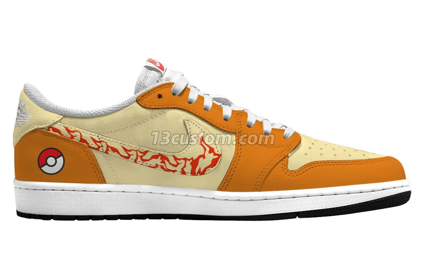 Charizard V.1 Maßgeschneiderte TS Low Sneakers