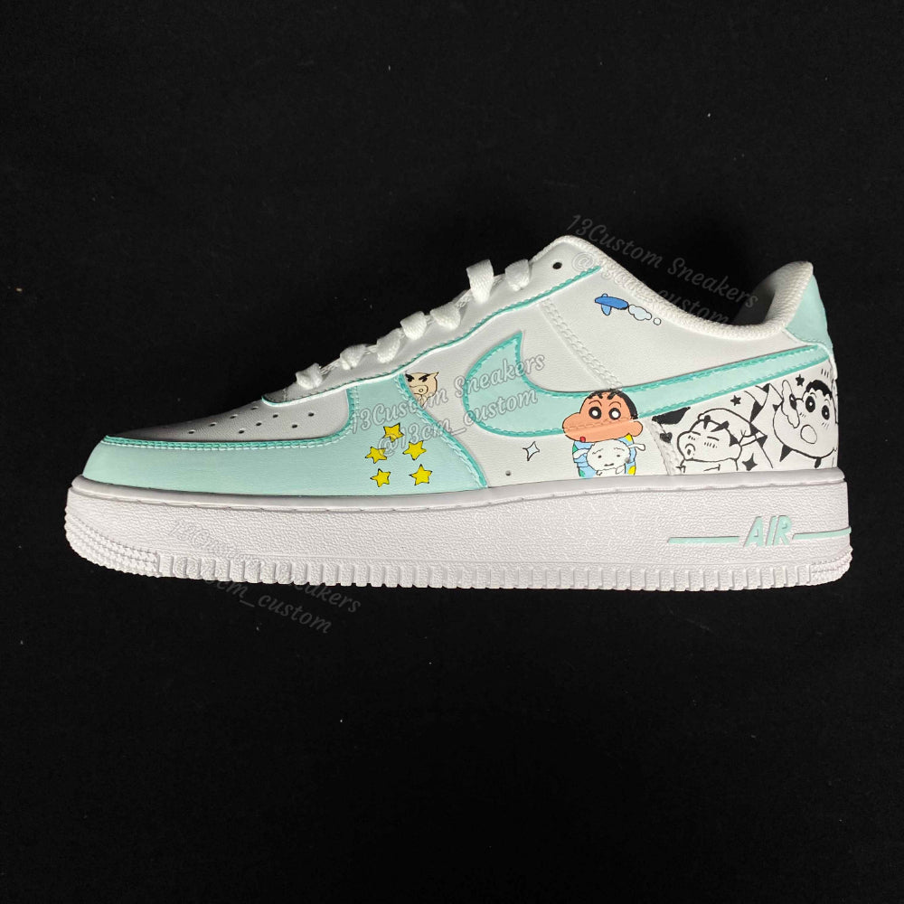 0538-Pijama blanco y negro verde claro Xiao Xin