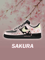 AF1 Black 粉色櫻花 客製化運動鞋
