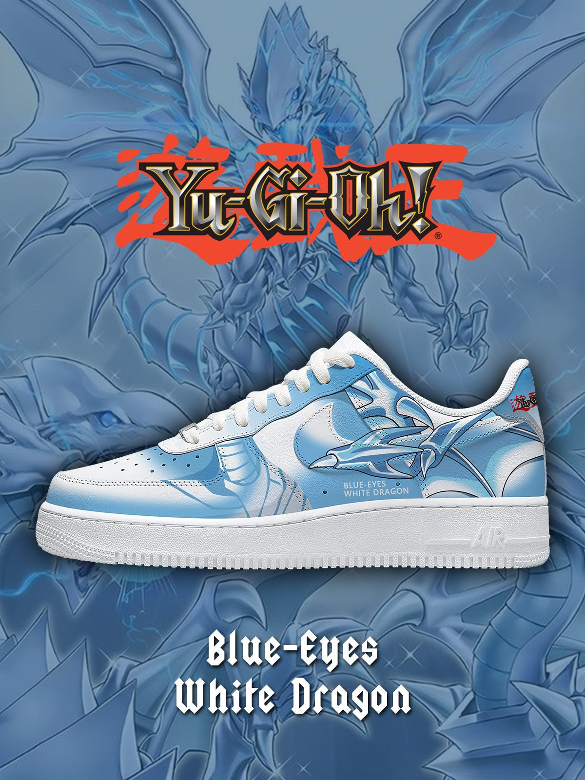 Blue-Eyes White Dragon V.1 Custom Sneakers - 13custom