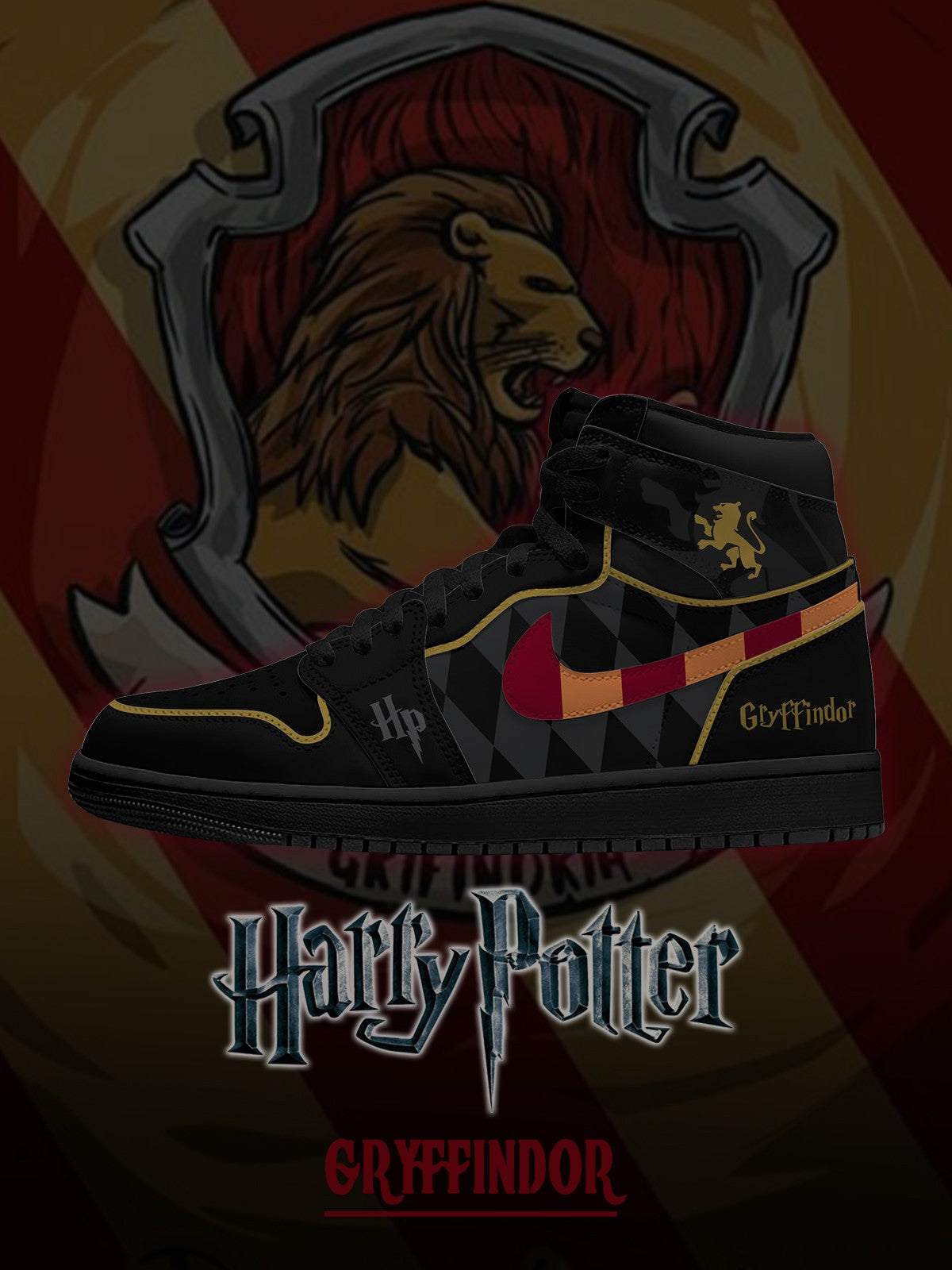 Hogwarts Gryffindor House V.3 Custom High-Top Sneakers