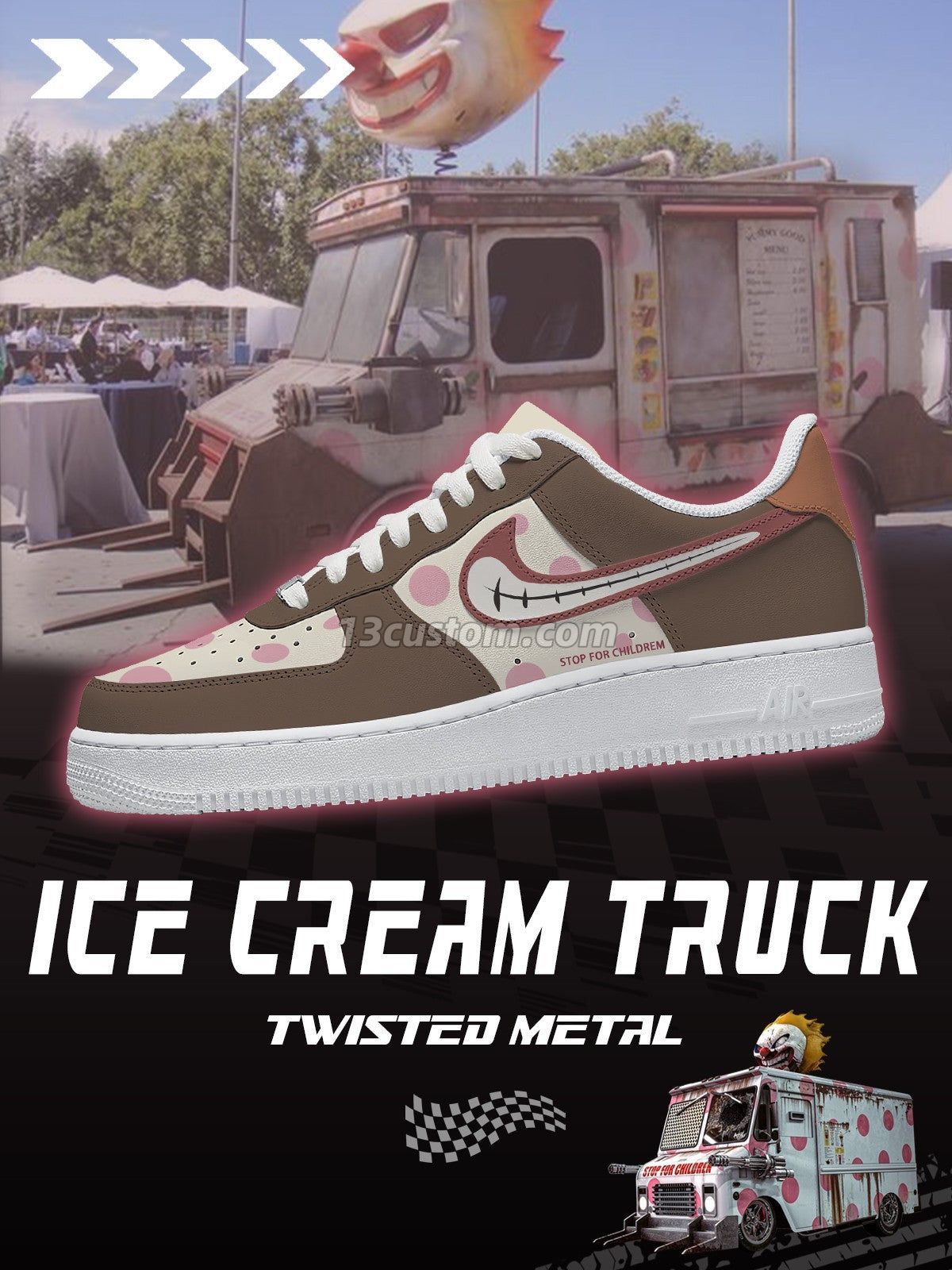 AF1 Sweet Tooth Ice Cream Truck客製化運動鞋-V1款