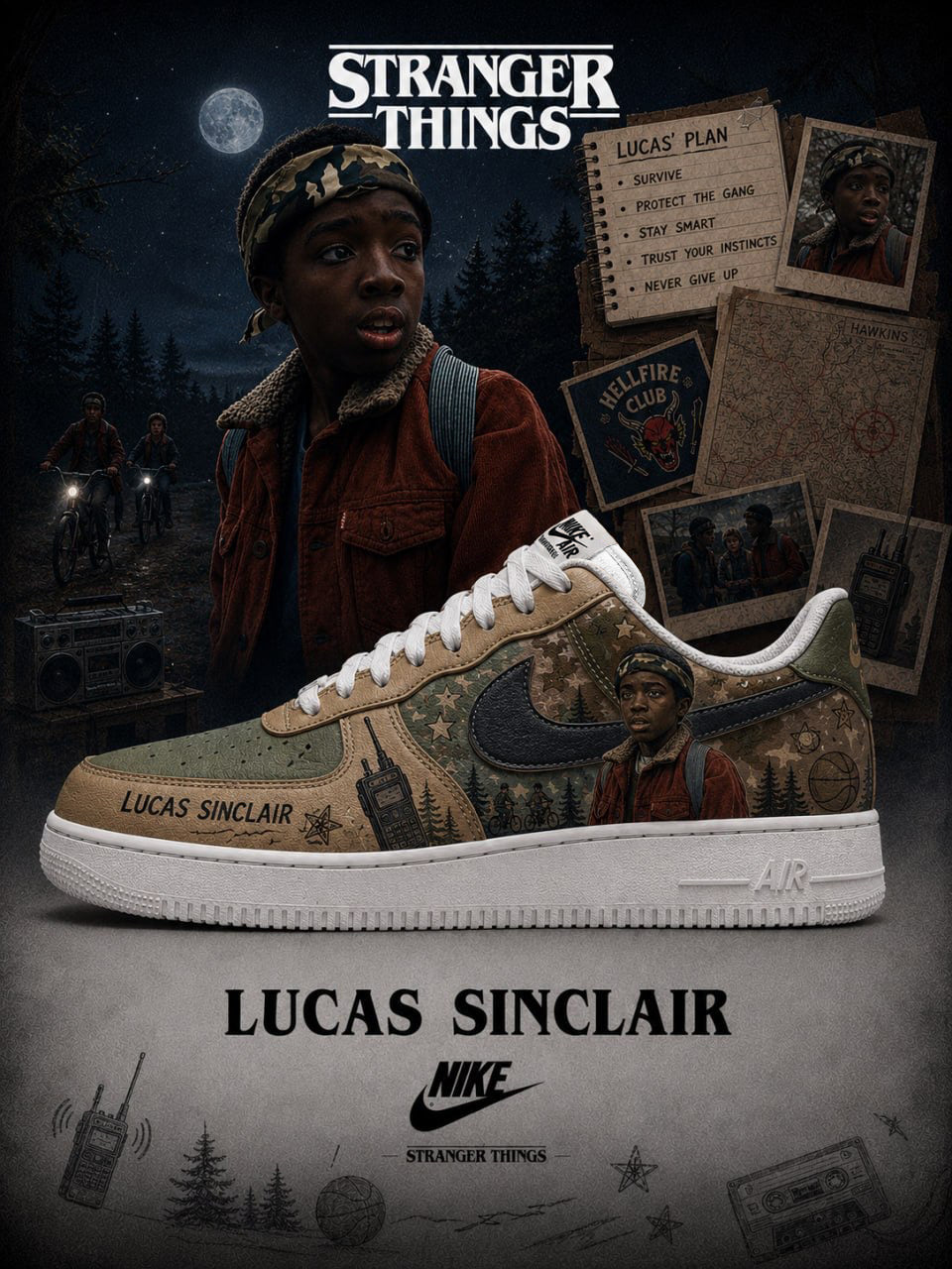 Lucas Sinclair V.2 Custom Air-Style Sneakers