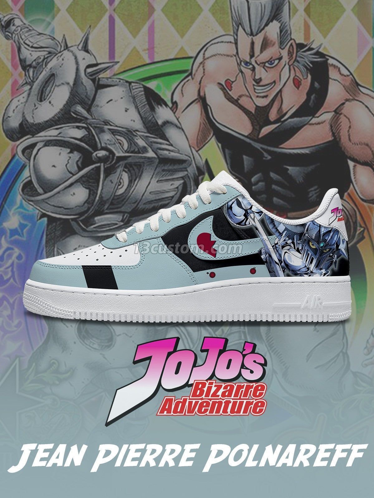 AF1 Jean Pierre Polnareff客製化運動鞋-V2款 主圖