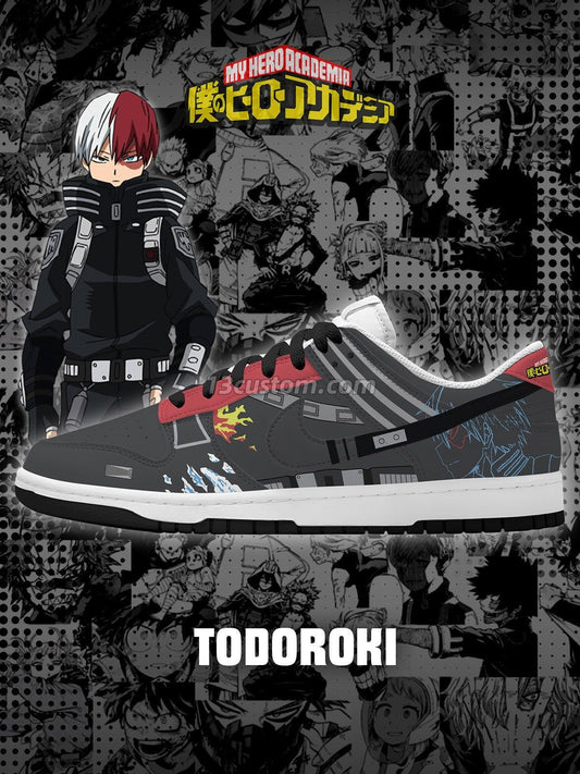 Shoto Todoroki V.1 Custom Court-Low Sneakers