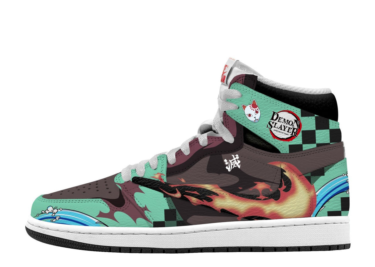 Tanjiro Kamado V.4 Custom TS High Sneakers - 13custom
