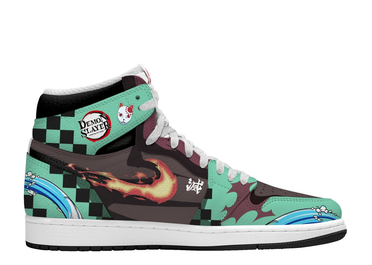 Tanjiro Kamado V.4 Custom TS High Sneakers - 13custom