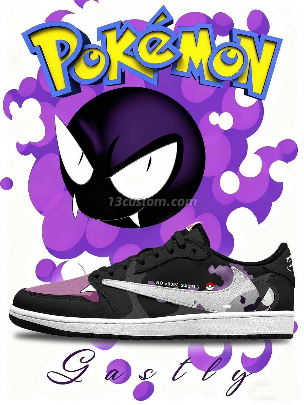 Gastly V.1 Maßgeschneiderte TS Low Sneakers