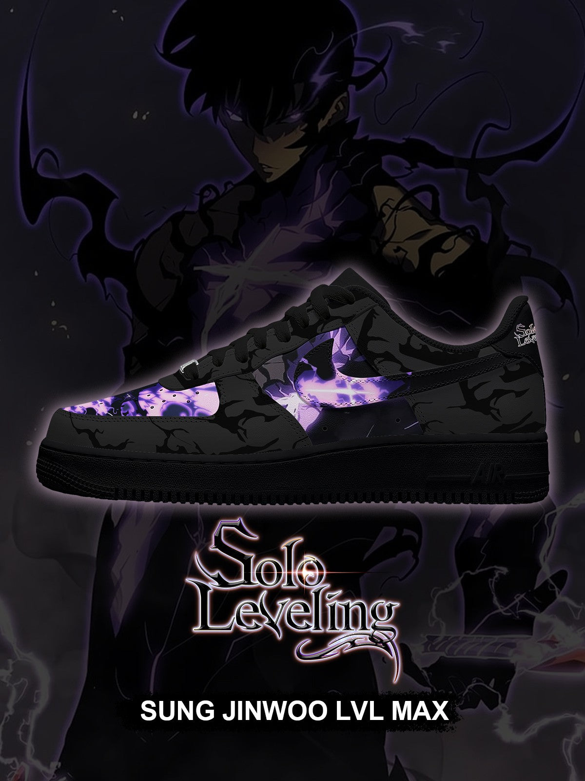 Sung Jinwoo LVL Max V.1 Custom Sneakers - 13custom