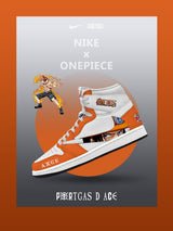 Portgas D Ace V.1 Custom TS High Sneakers - 13custom