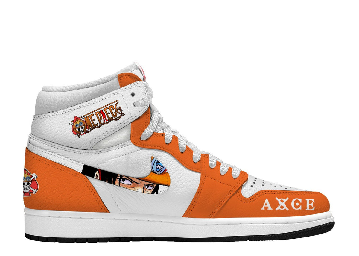 Portgas D Ace V.1 Custom TS High Sneakers - 13custom