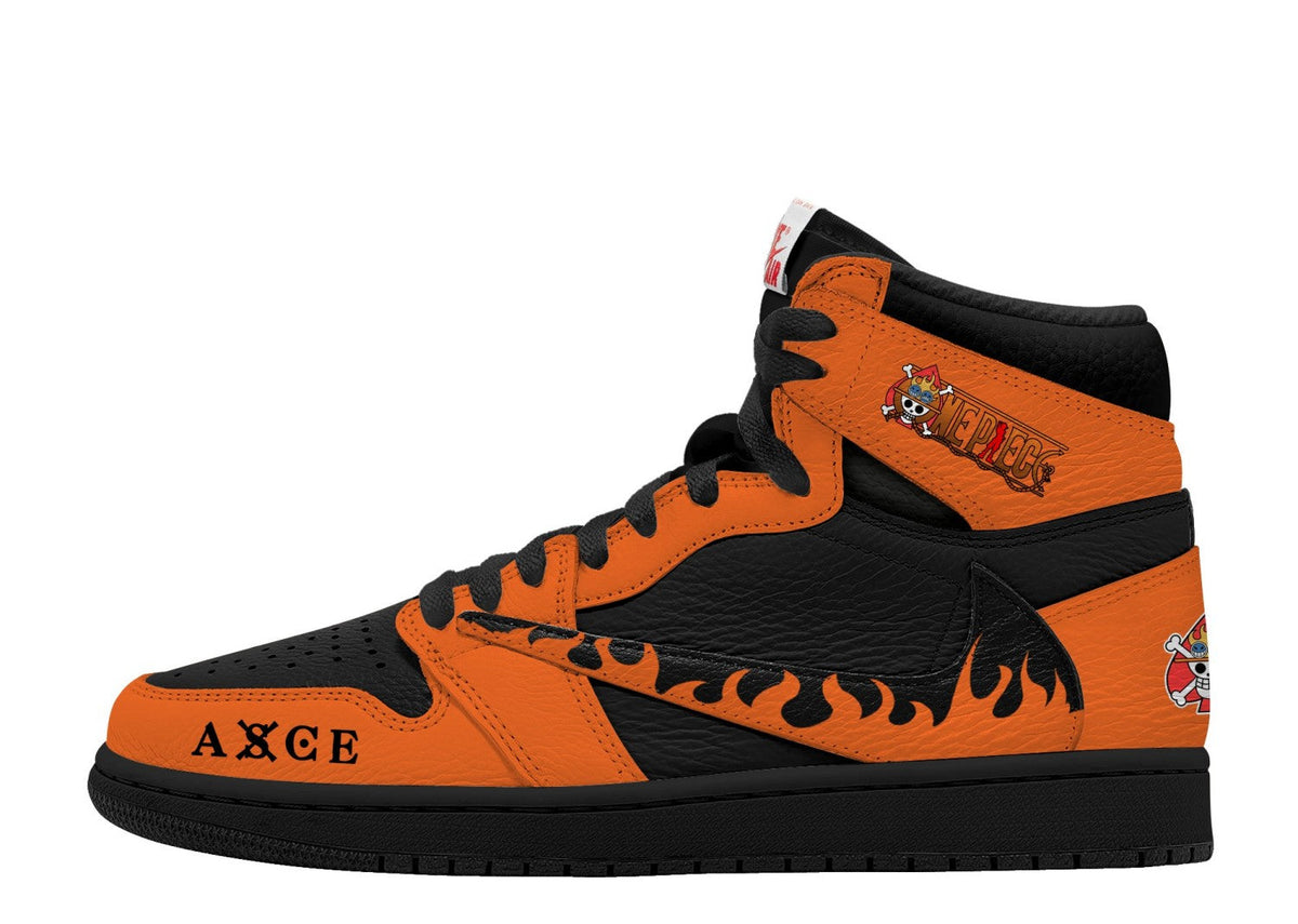 Portgas D Ace V.2 Custom TS High Sneakers - 13custom
