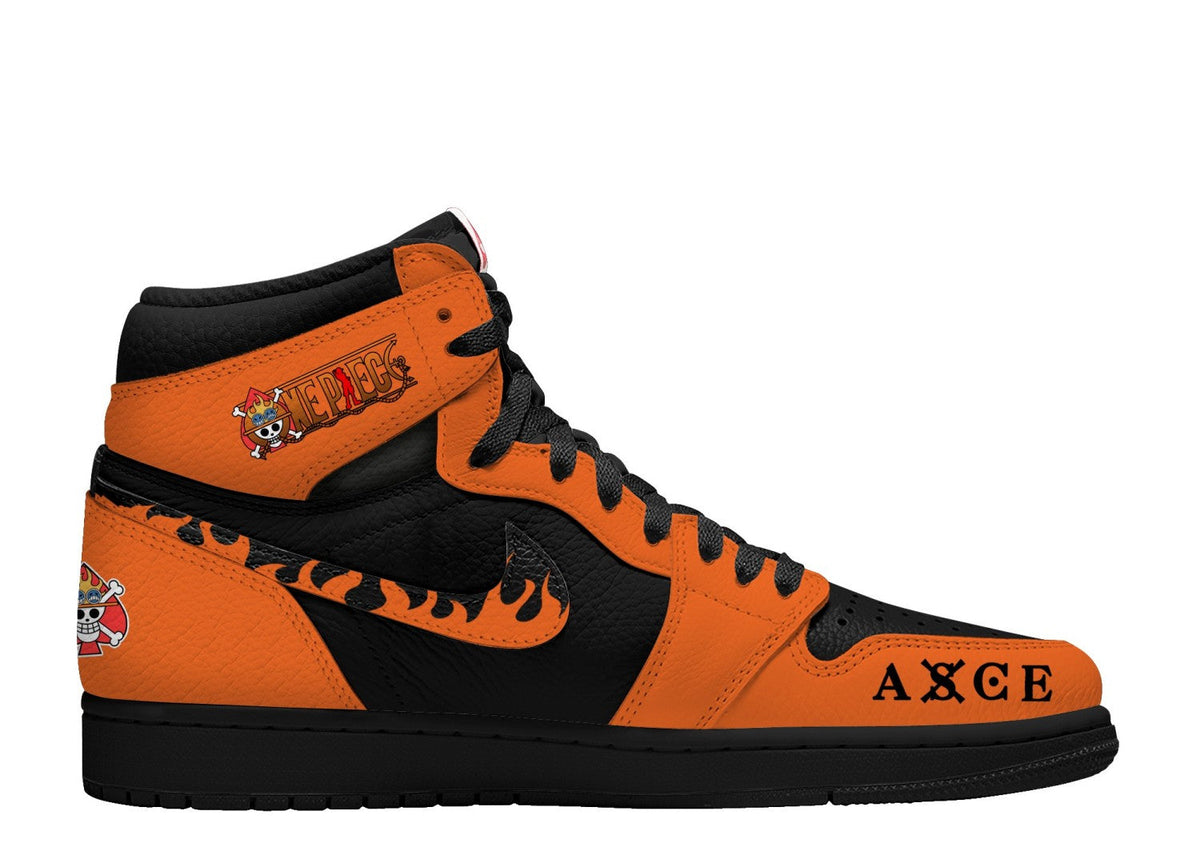 Portgas D Ace V.2 Custom TS High Sneakers - 13custom
