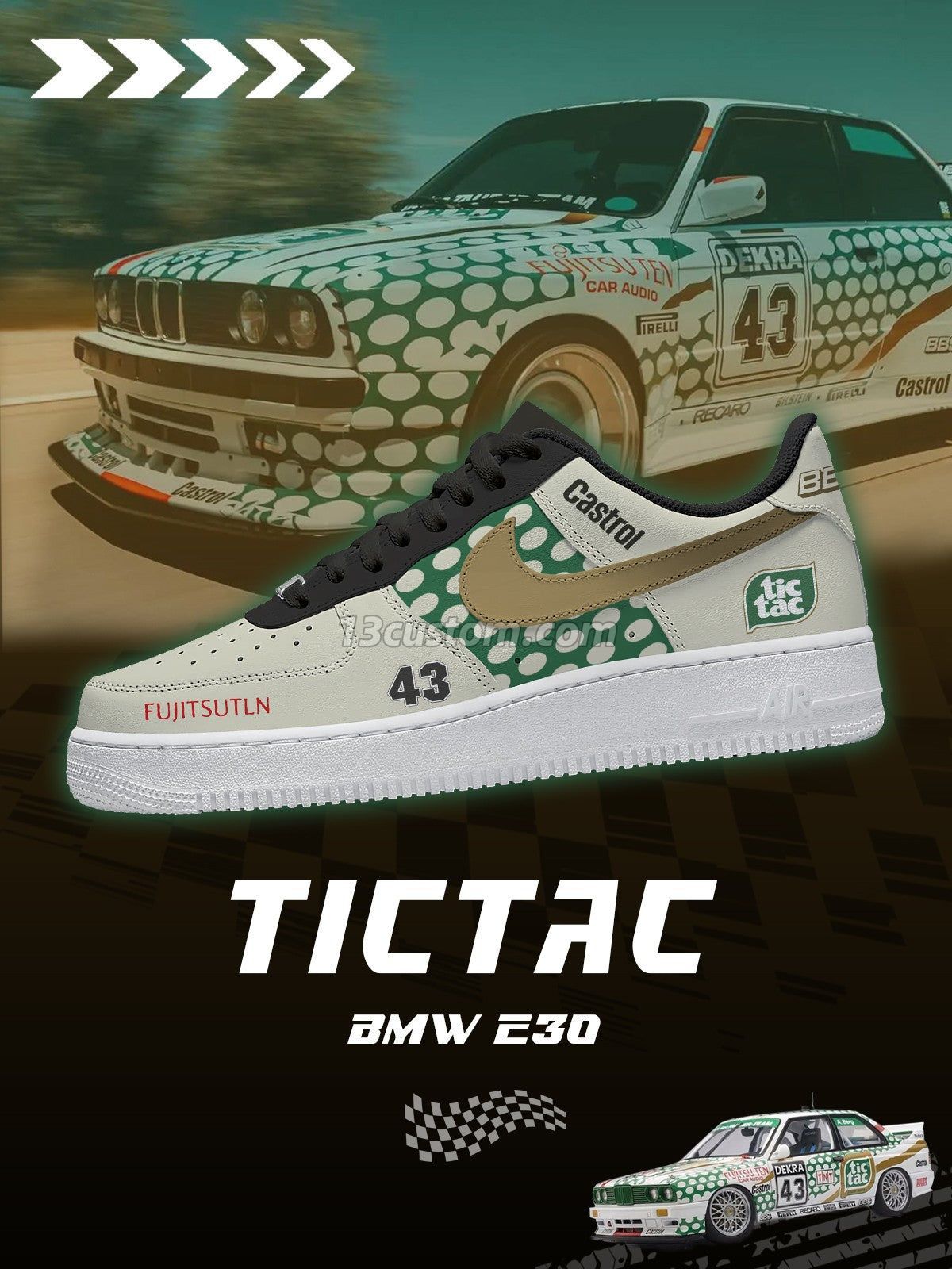 AF1 E30 LTO DTM TicTac客製化運動鞋-V1款