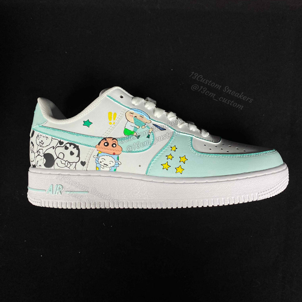 0538-Pijama blanco y negro verde claro Xiao Xin