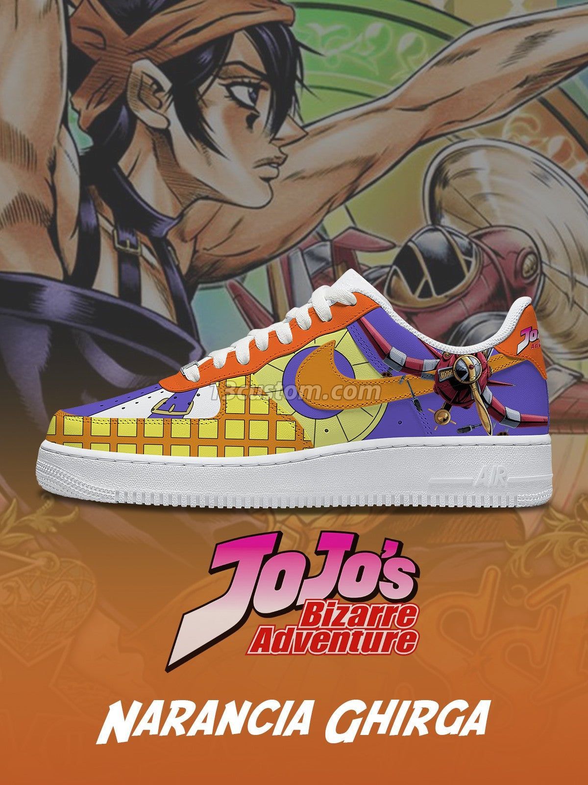AF1 Narancia Ghirga客製化運動鞋-V2款