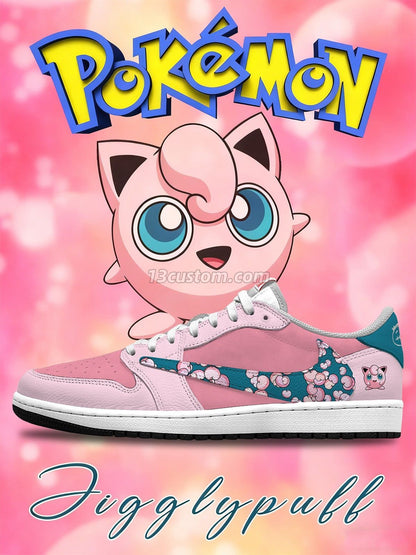 Jigglypuff V.1 Benutzerdefinierte TS Niedrige Sneaker