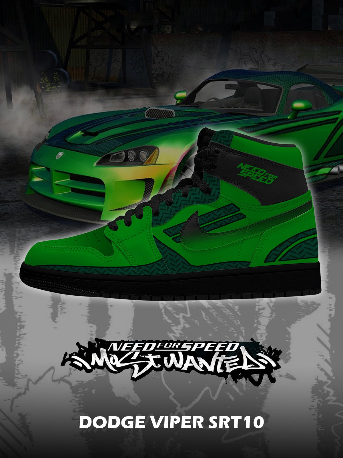 D.Viper SRT10 V.1 Custom High-Top Sneakers