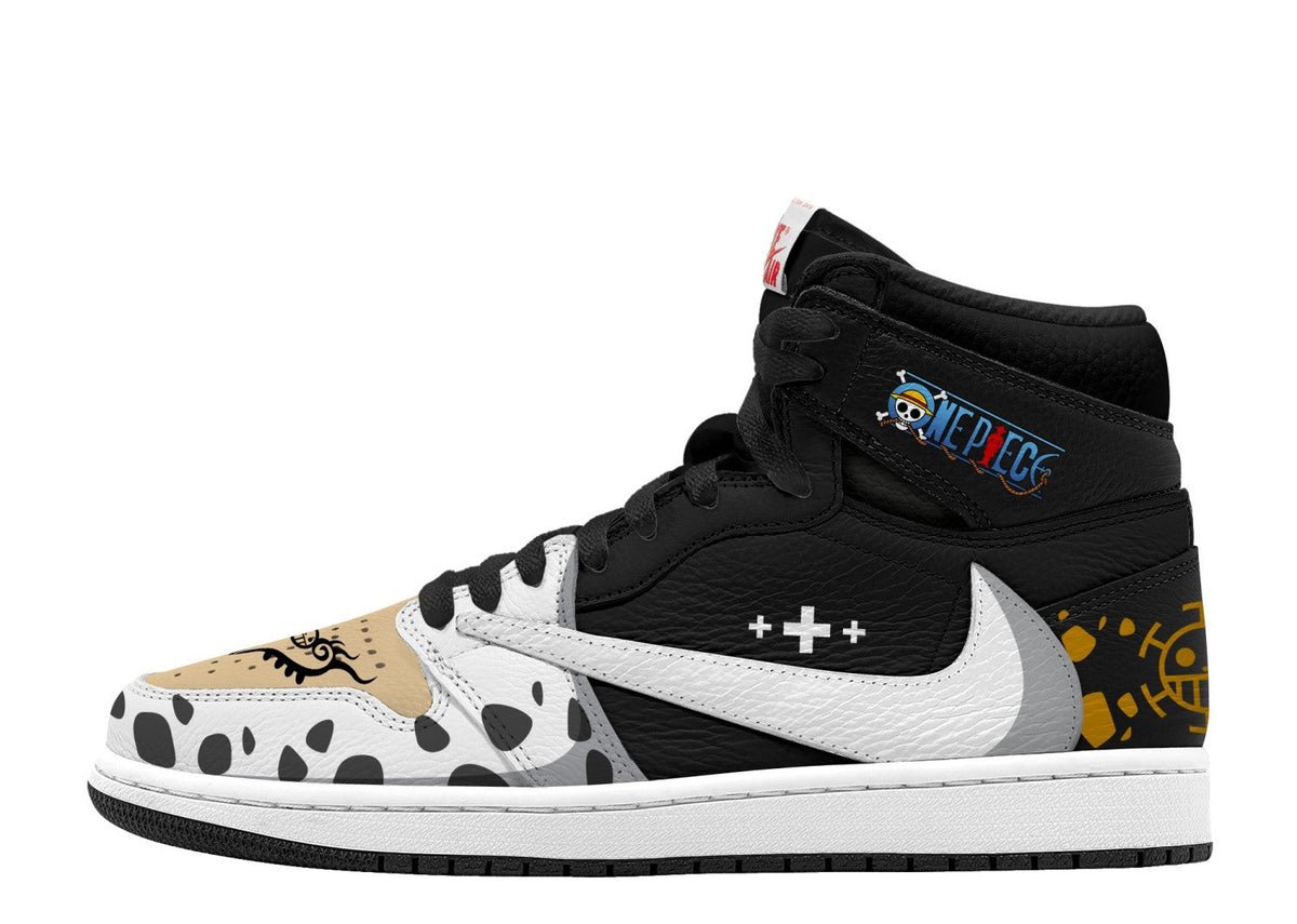 Trafalgar D. Water Law V.1 Custom TS High Sneakers - 13custom