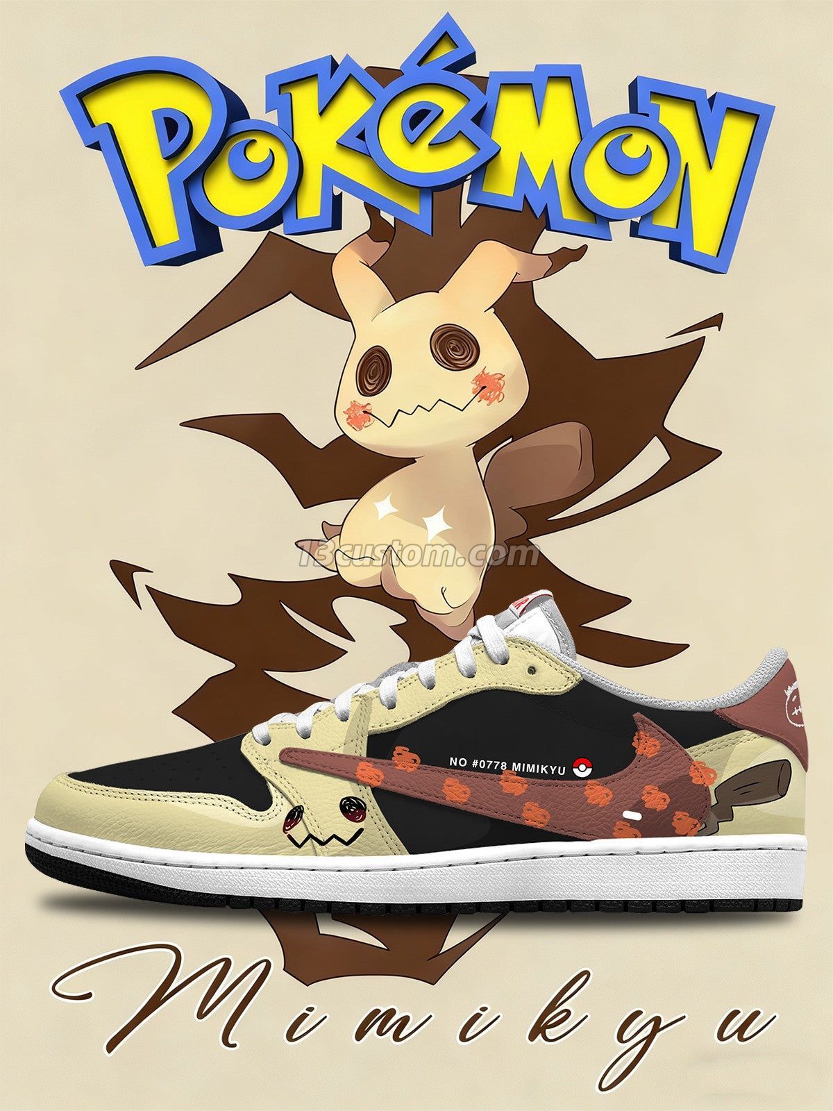 Mimikyu V.1 Custom TS Niedrige Sneakers