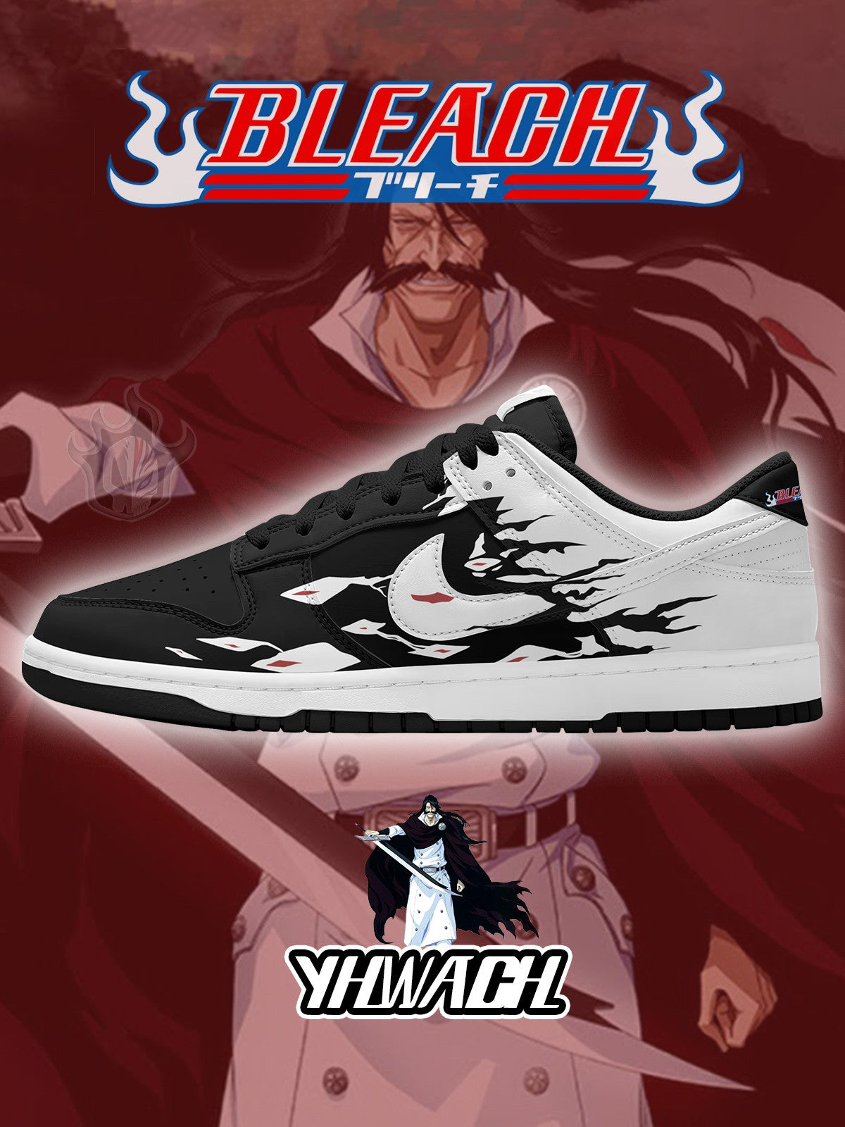 Yhwach V.1 Custom Court-Low Sneakers