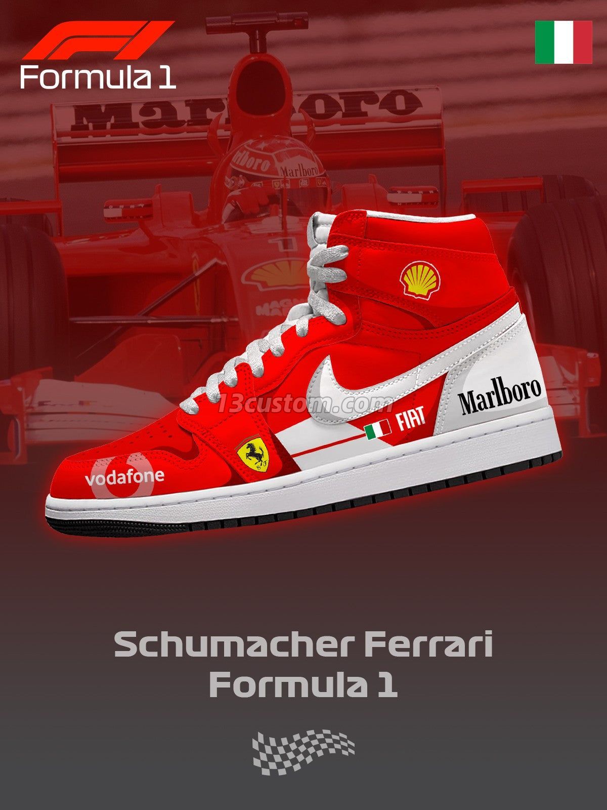 AJ1 H SFR F.1客製化 高幫-頂級 運動鞋-V1款
