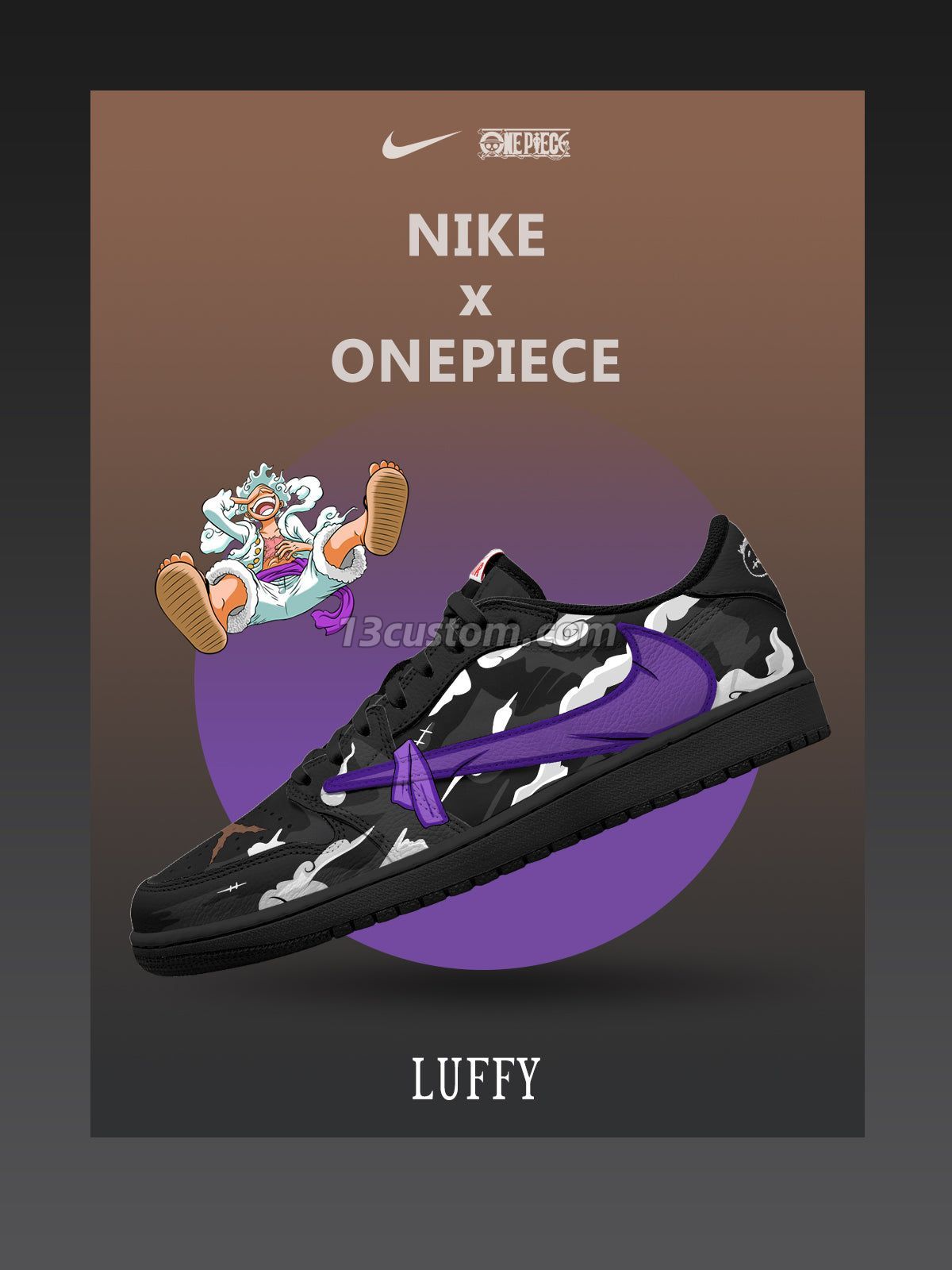 Monkey D. Luffy V.8 Custom TS Low Sneakers