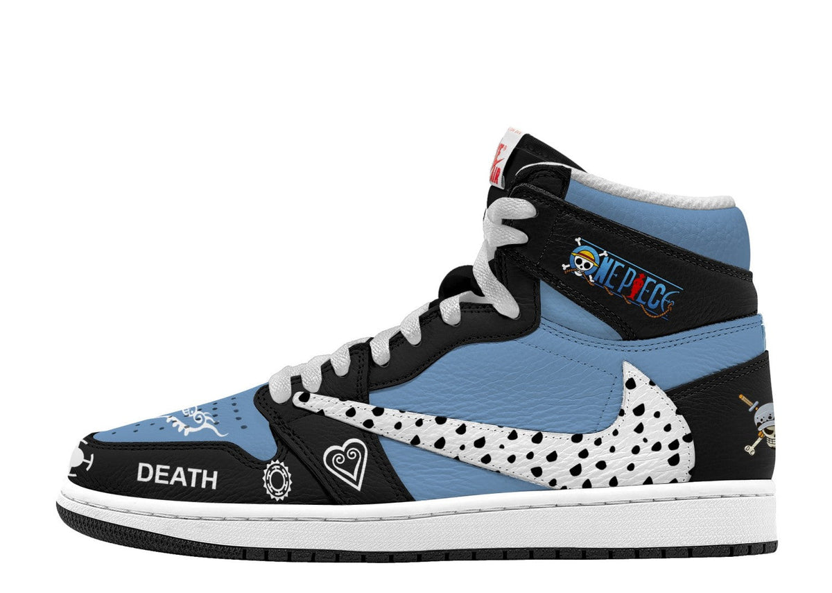 Trafalgar D. Water Law V.2 Custom TS High Sneakers - 13custom