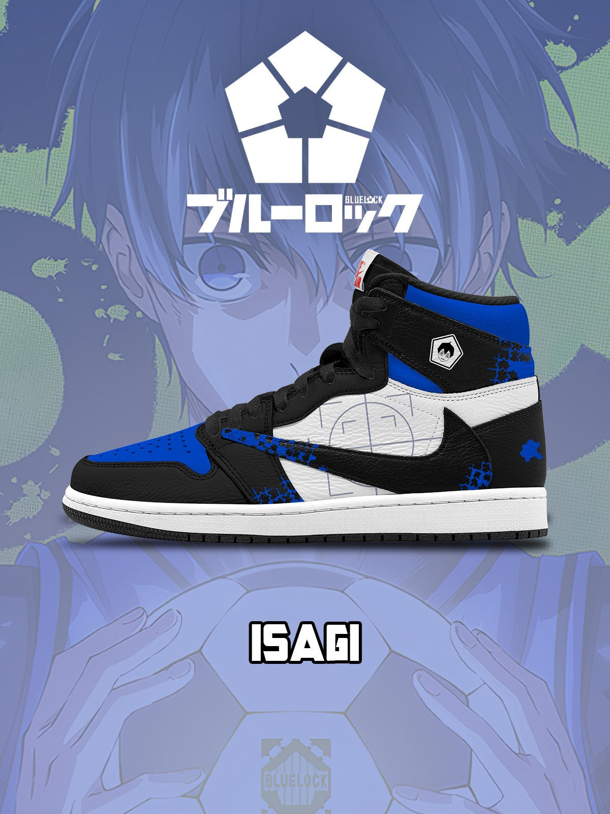 Yoichi Isagi V.1 Custom TS High Sneakers - 13custom