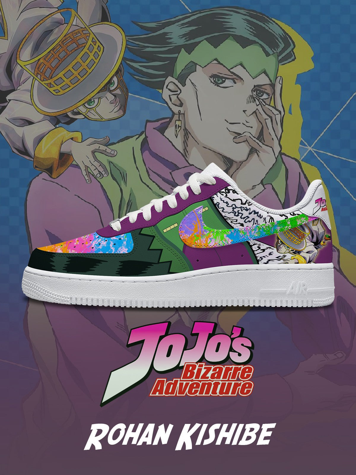 Rohan Kishibe V.2 Custom Sneakers - 13custom