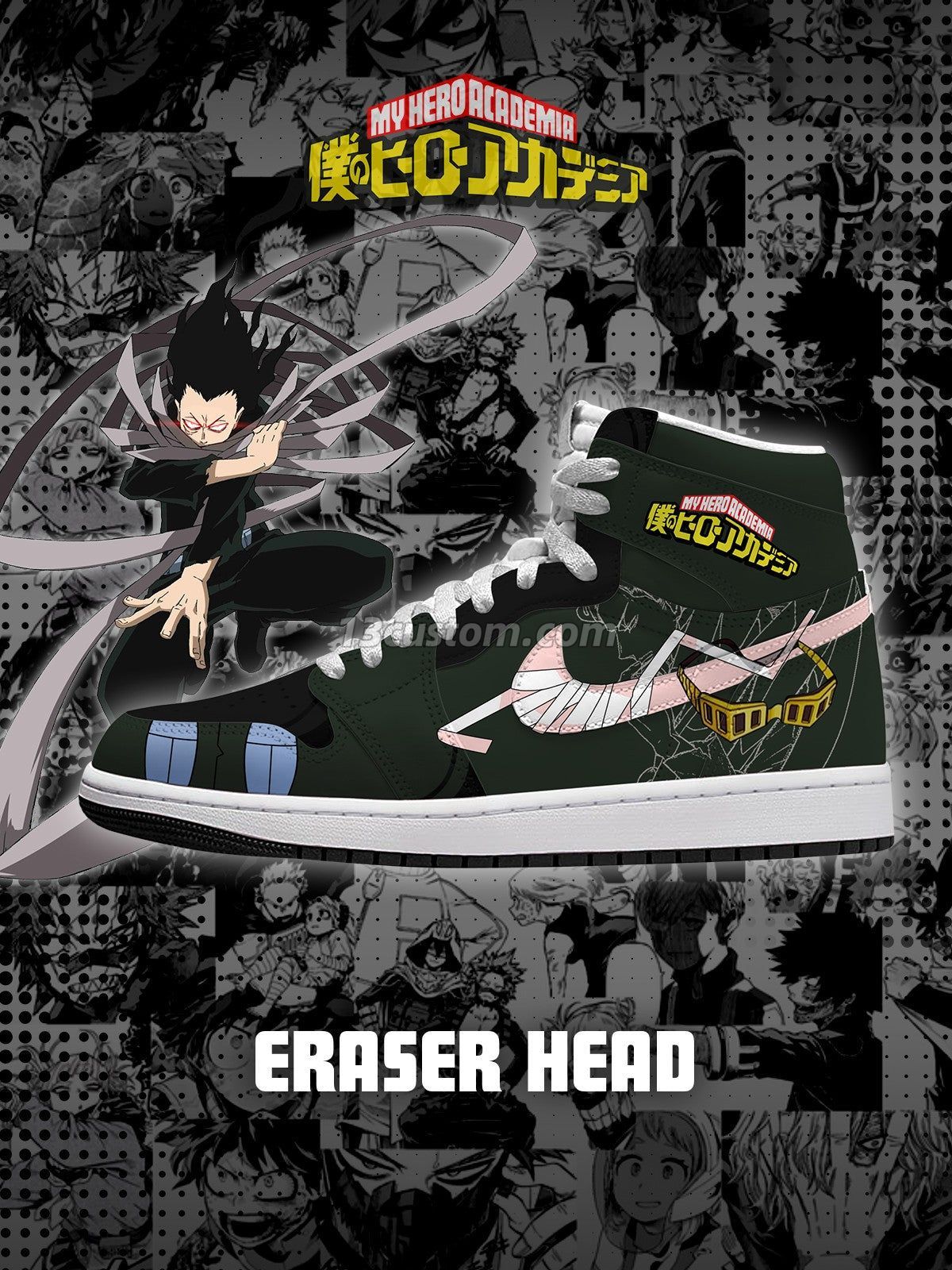 AJ1 H Eraser Head客製化 高幫-頂級 運動鞋-V1款 主圖