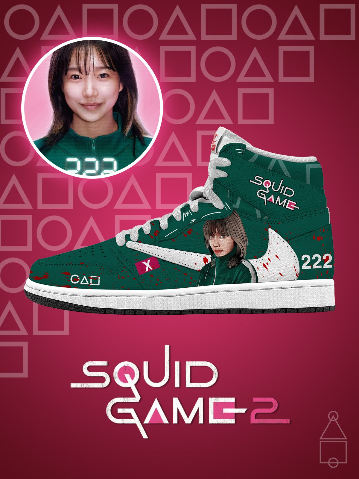 Player 222 V.1 Custom TS High Sneakers - 13custom