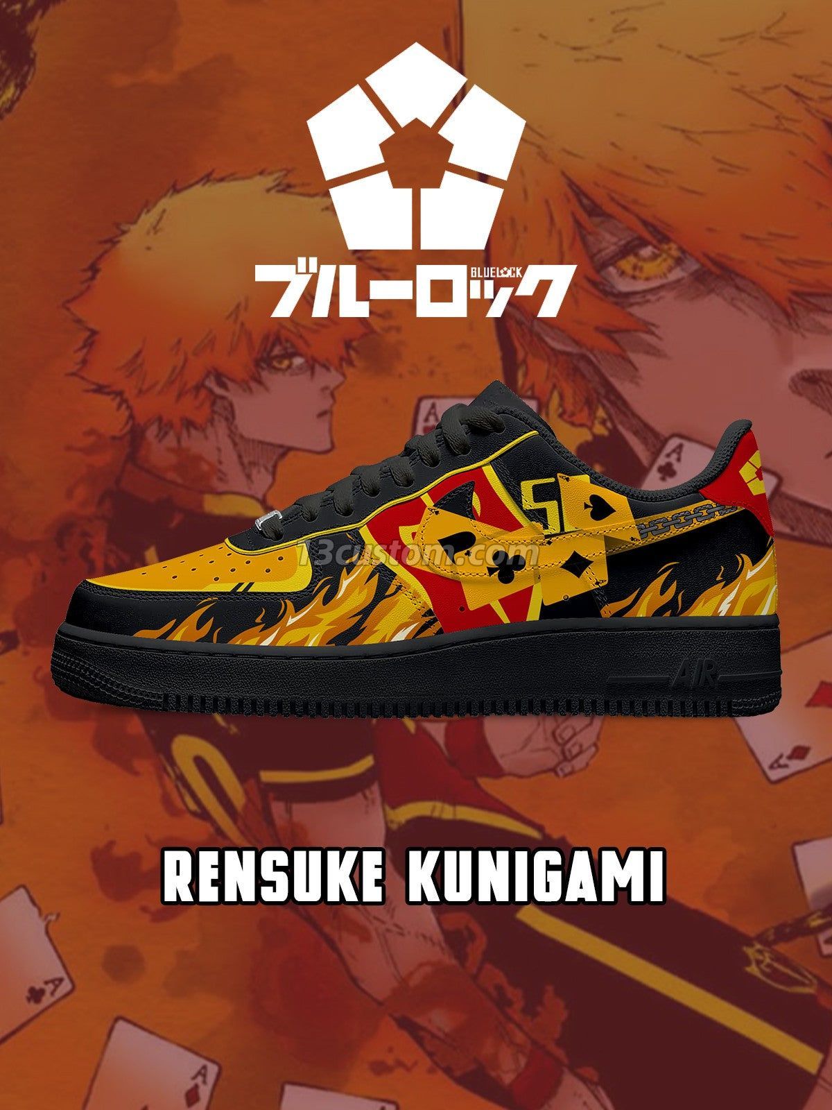 AF1 Rensuke Kunigami客製化運動鞋-V6款