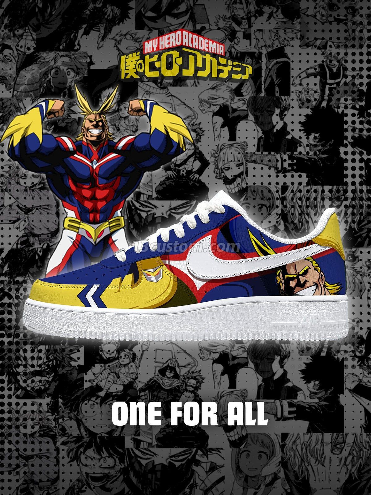 AF1 我的英雄學院-One For All 客製化運動鞋 主圖