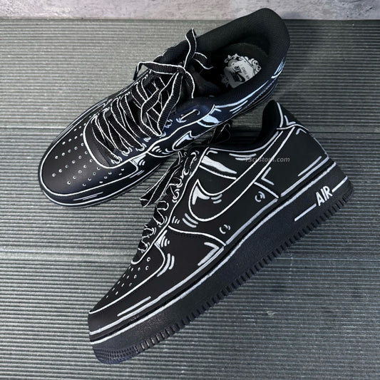 AF1 2D 黑白反色